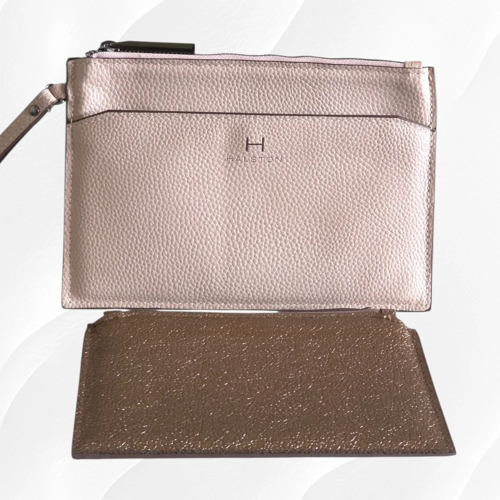 Halston Heritage Pink and Brown Women's Bag Set